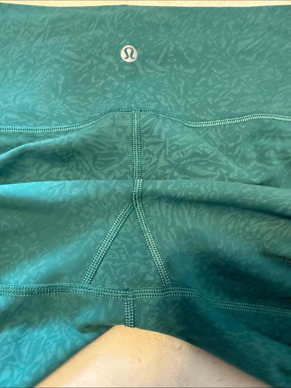 Lululemon Teal High-Waist Leggings 12 -Like New! - Picture 4 of 8